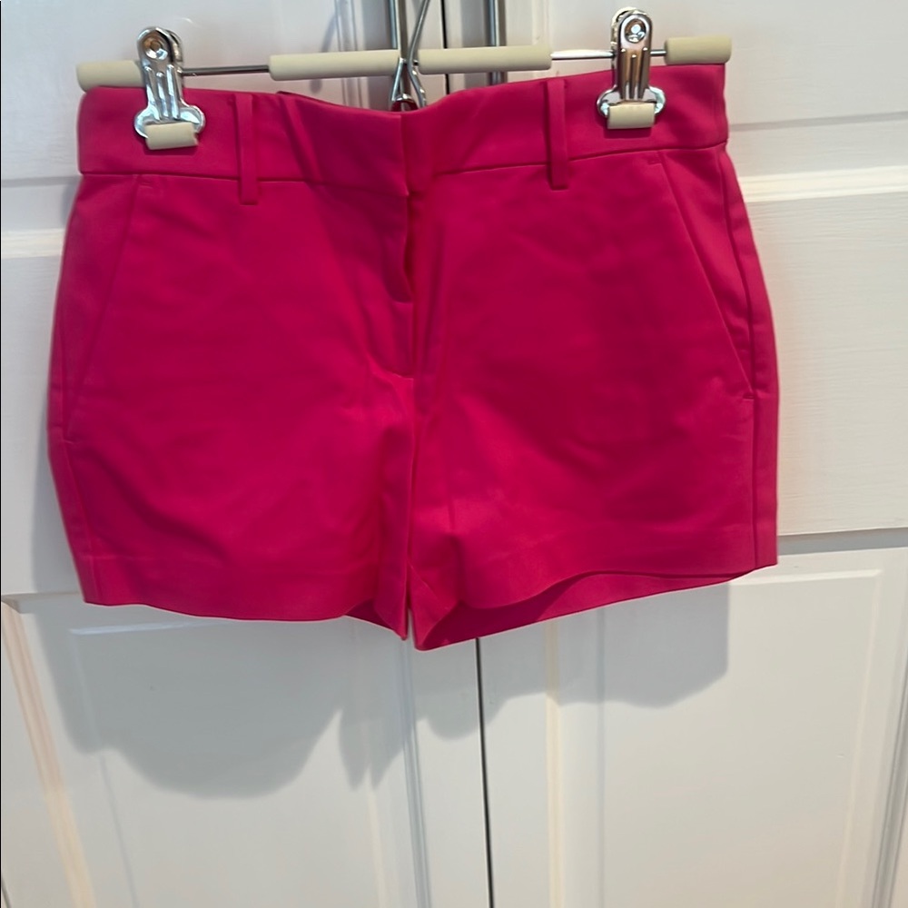 LOFT Pink Shorts Tailored Cotton Blend